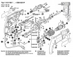 Bosch 0 603 168 742 CSB 620 IP Percussion Drill 240 V / GB Spare Parts CSB620IP